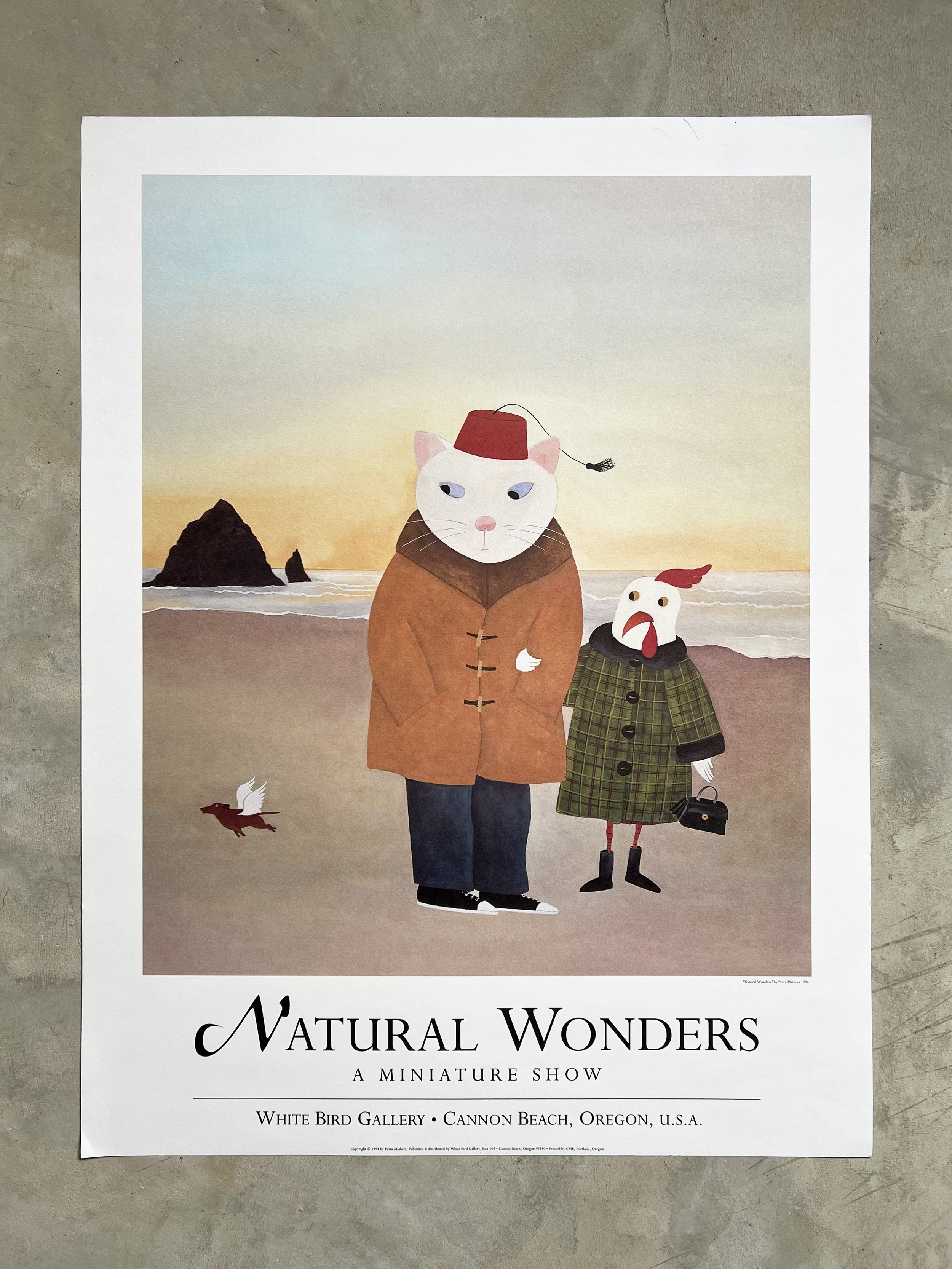 1990's Miniature Exhibition Cannon Beach Oregon Poster