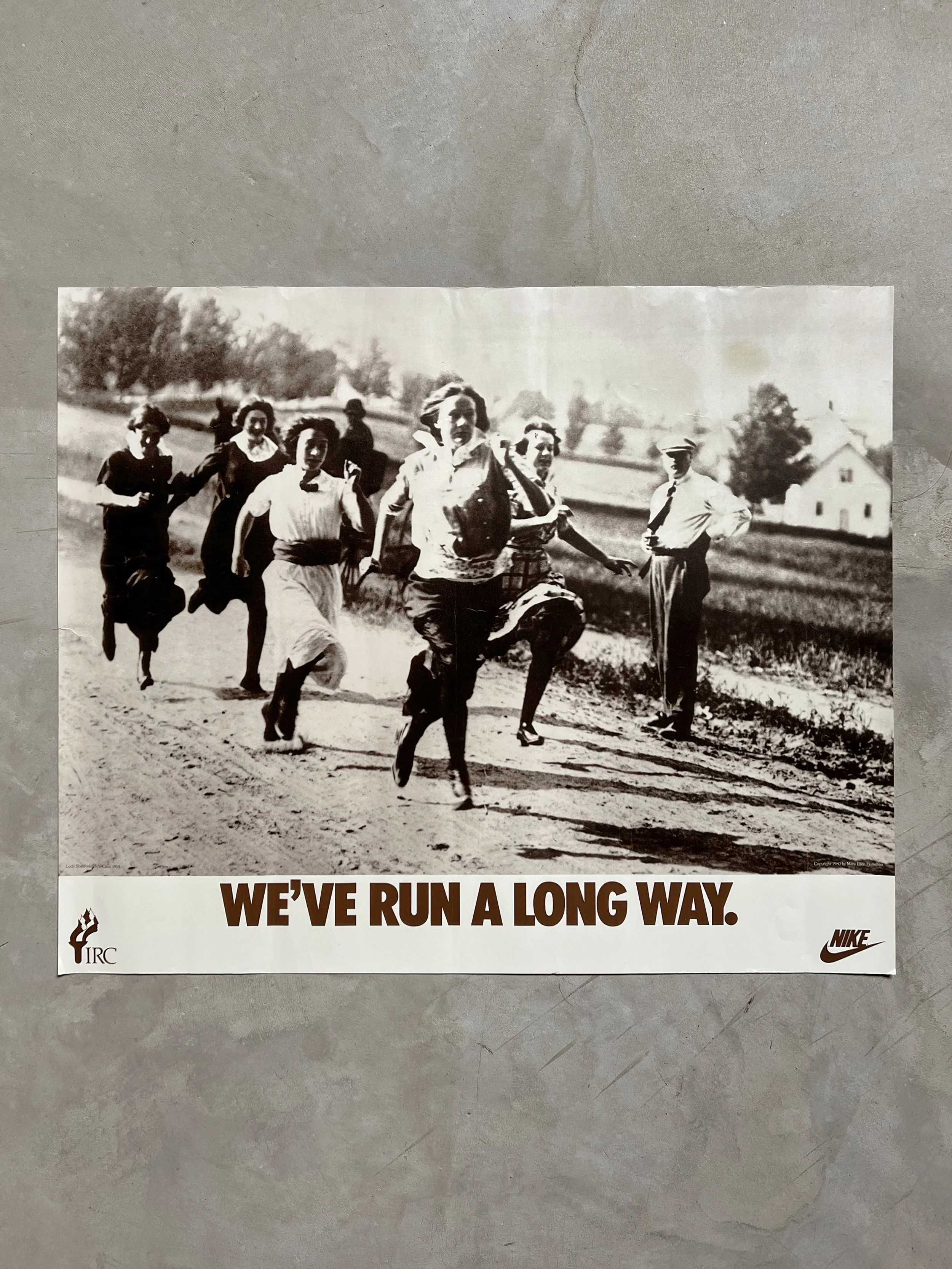 1980's Nike "We've Run a Long Way" Poster