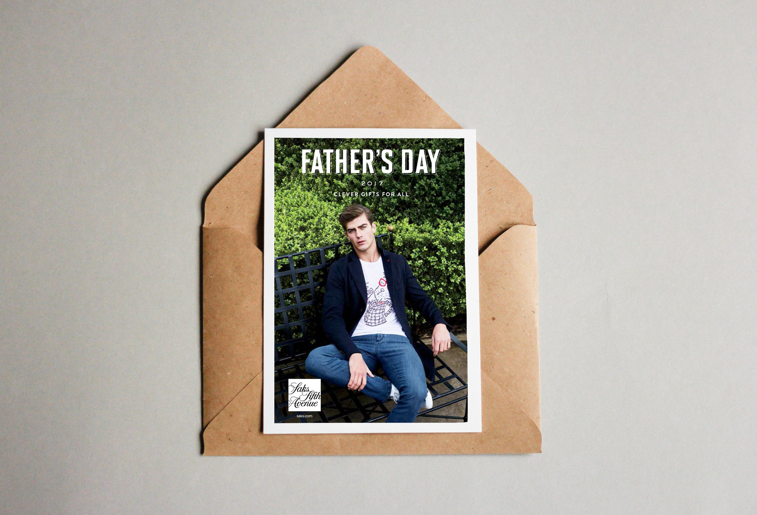 Postcard designs that were sent to promote the Father's Day campaign. The theme focused on Italian brands and their craftsmanship with the tagline: From Italy, With Love.