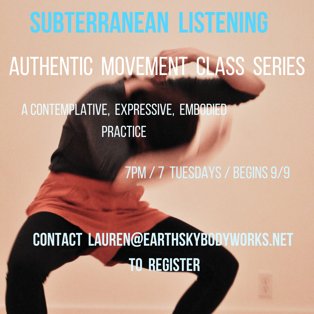 Subterranean Listening - Authentic Movement Class Series