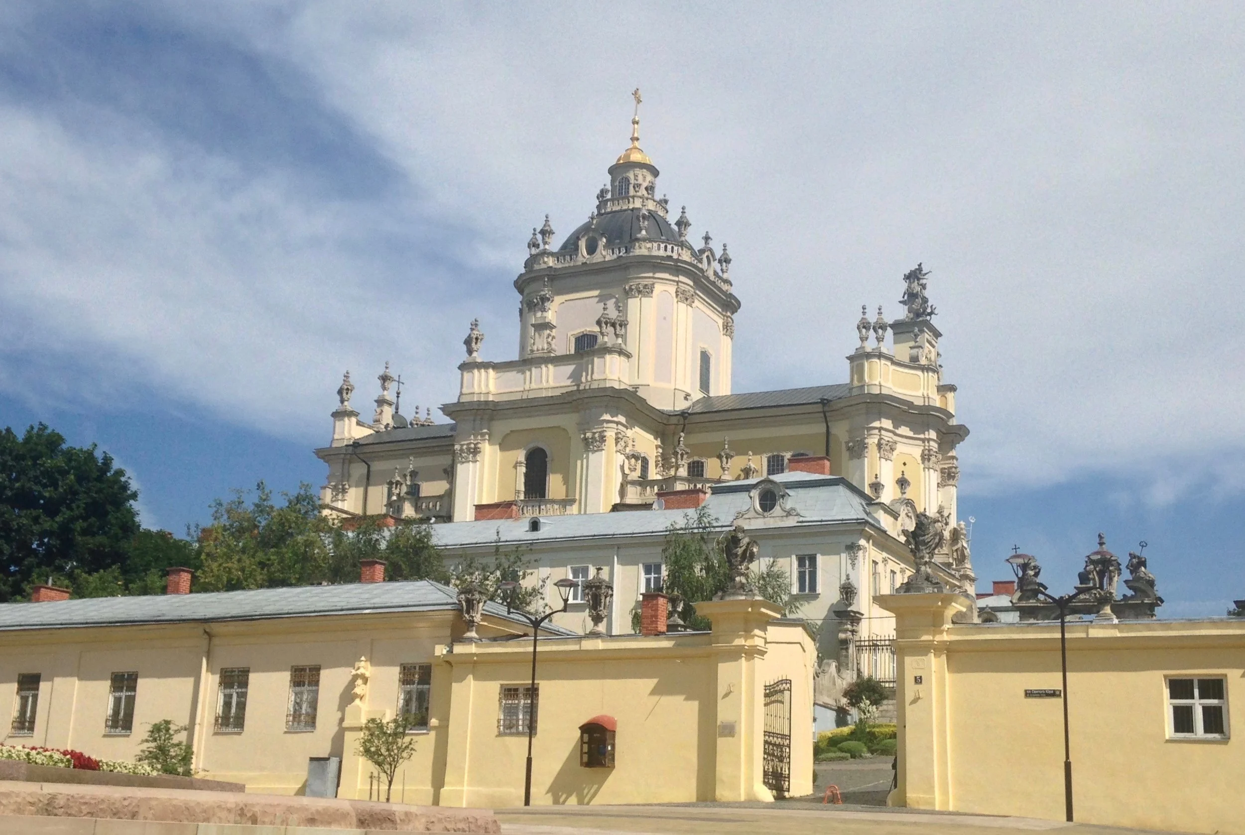 A Greek Orthodox Church in Lviv, Ukraine. Christianity arrived in Ukraine just over one thousand years ago. Greek Orthodoxy was the faith of my Ukrainian ancestors when they left their lands for the New World.