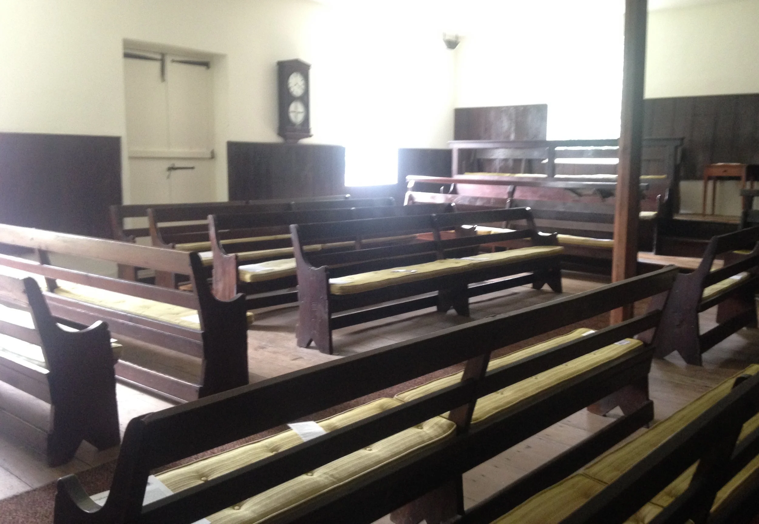After the opulence of Greek and Russian Orthodox Churches in Ukraine, I felt relieved to find myself in the simplicity of this Quaker meeting house, attended by my family three hundred years ago.