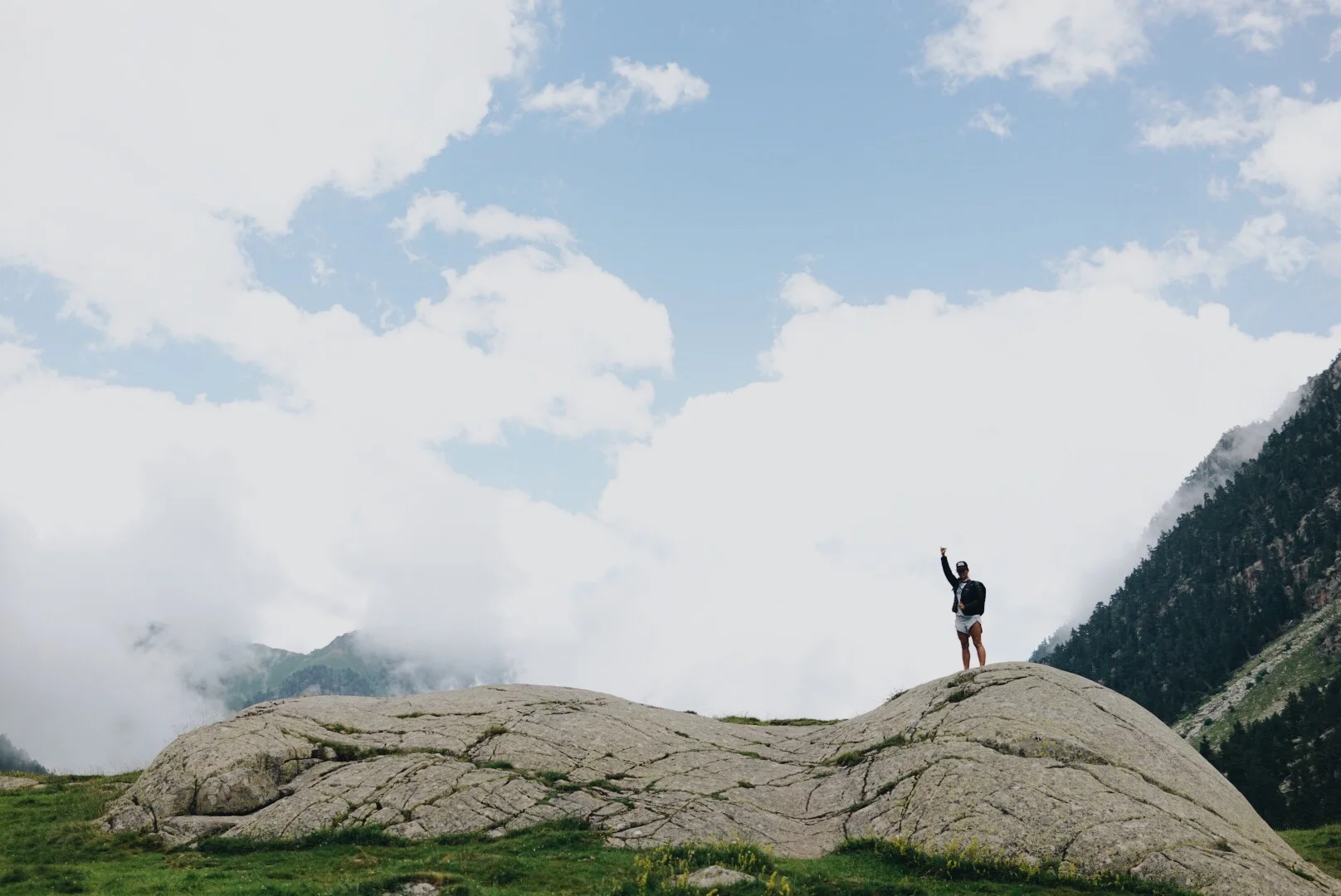 pont d'espagna, pyrénées, france: summer
