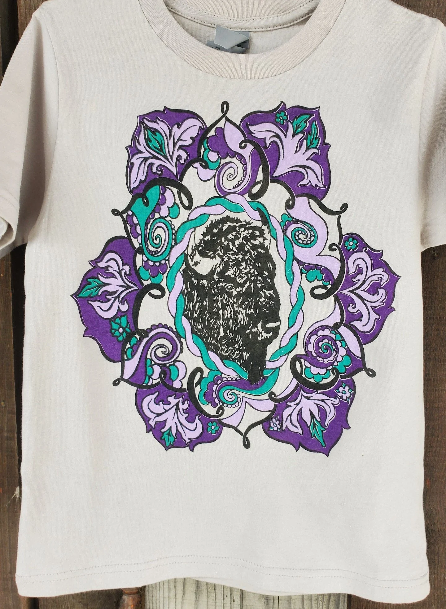 Youth Bison Mandala Tee