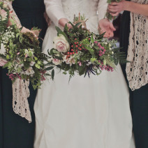 We brought nature inside for this wedding in a winter blizzard, featured on Project Wedding .