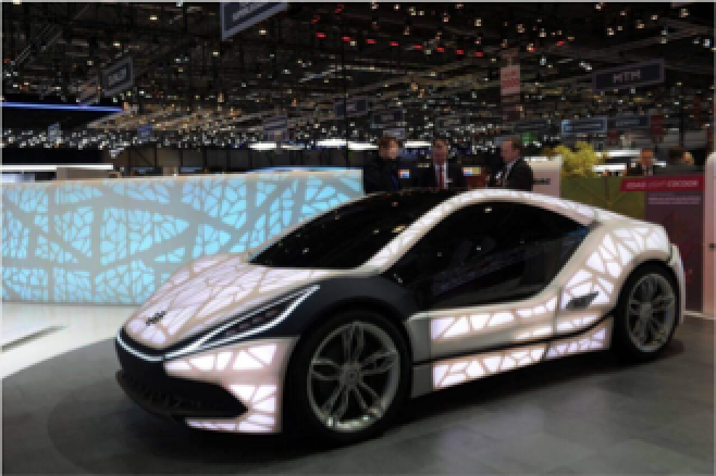 Custom designs and personalization such as a 3D thermoplastic skin
