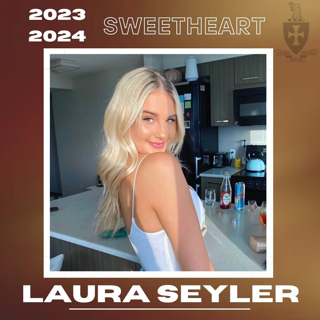 The gentlemen of Sigma Chi are honored to announce our Sweetheart for 2023-2024: @lauraseyler 

Our chapter is only as strong as the women by our sides. Laura has consistently been an inspiration to us all. Her support and love for the chapter has me