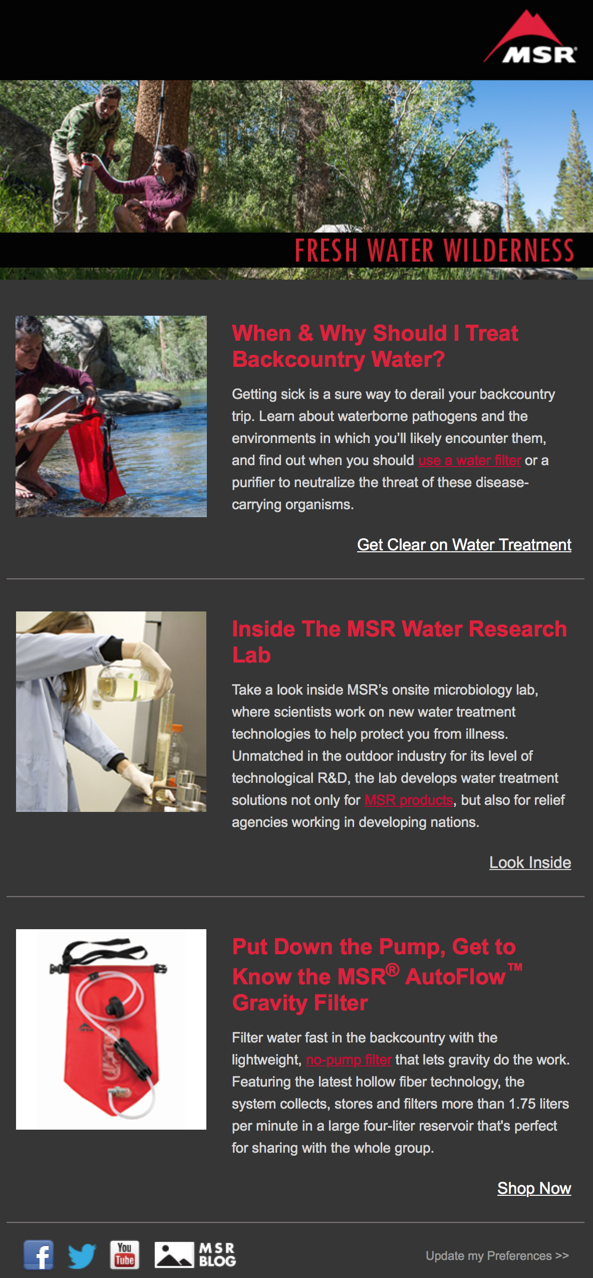 MSR Newsletter Email (Water Focus)
