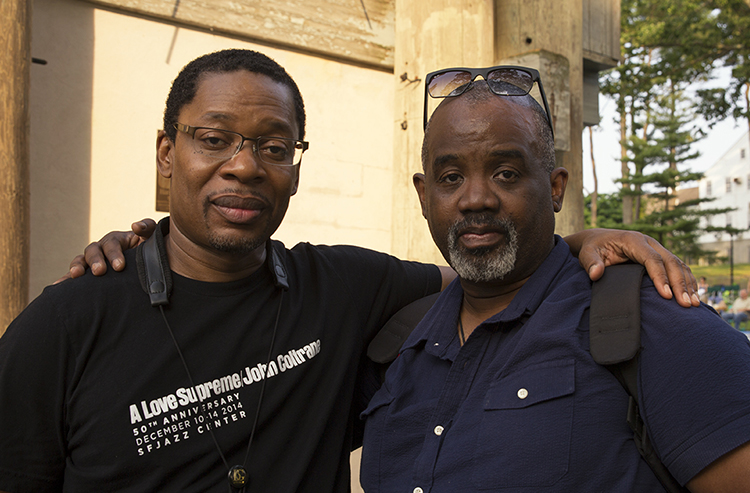 Ravi Coltrane & myself taken at Coltrane Day 2015, Huntington NY