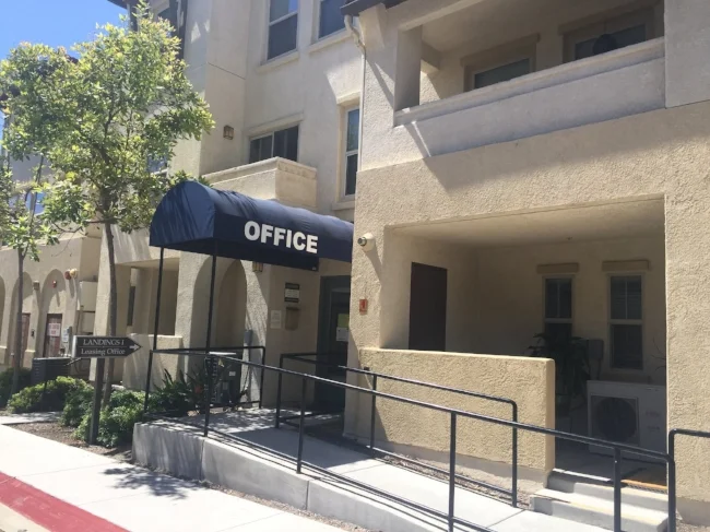The Landings' ADA-wheelchair accessible leasing center.