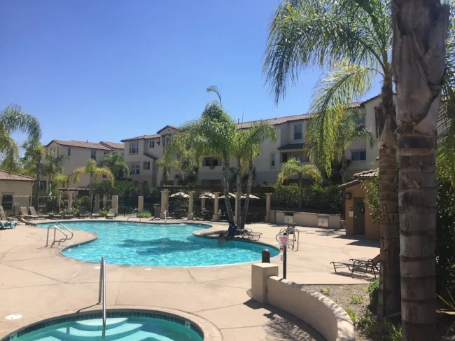 The pool at The Landings- Sophie's happy place.