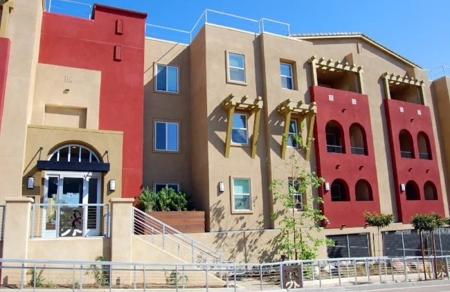 Trolley Park Terrace, Southeastern San Diego's new 52-unit LEED certified affordable housing complex, was finished 48 days ahead of schedule and $900,000 under budget. 