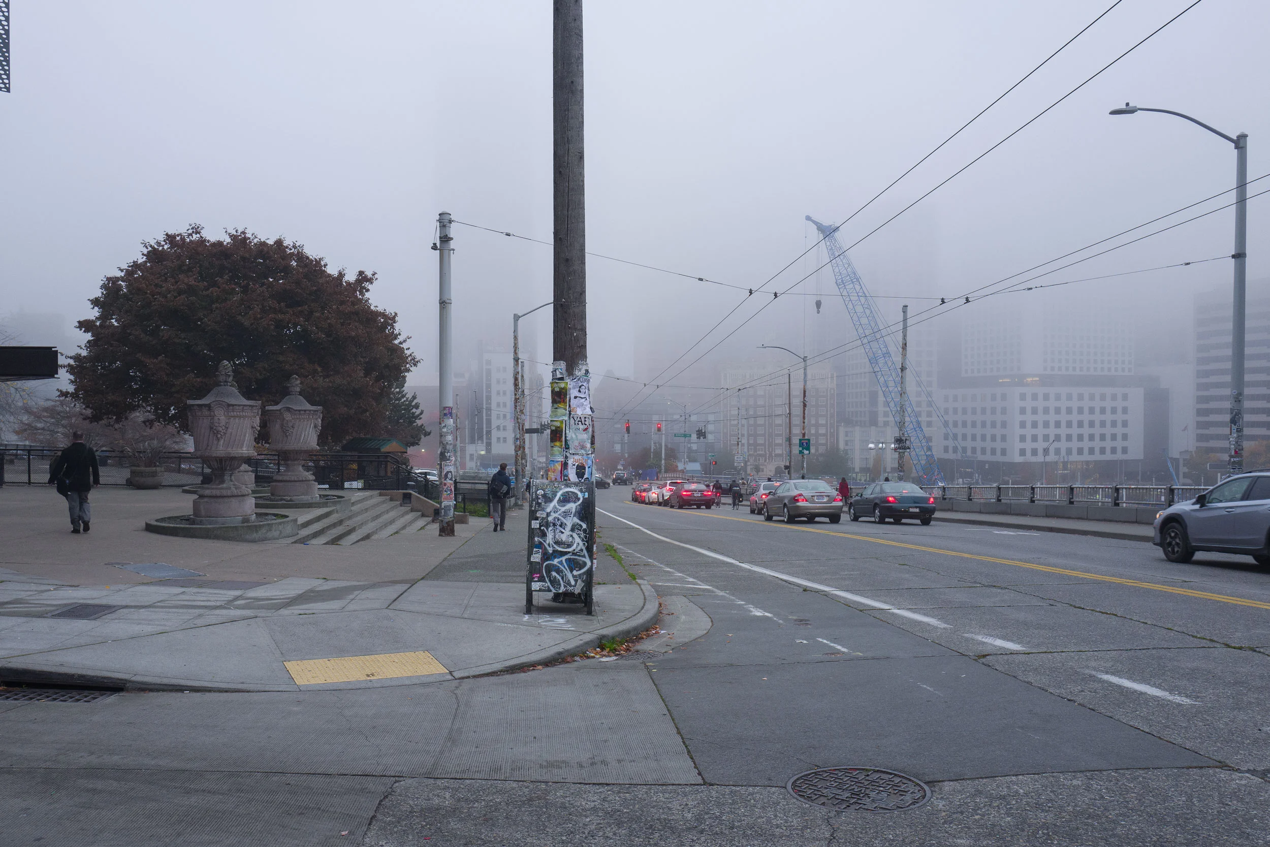 Pine Street, early morning