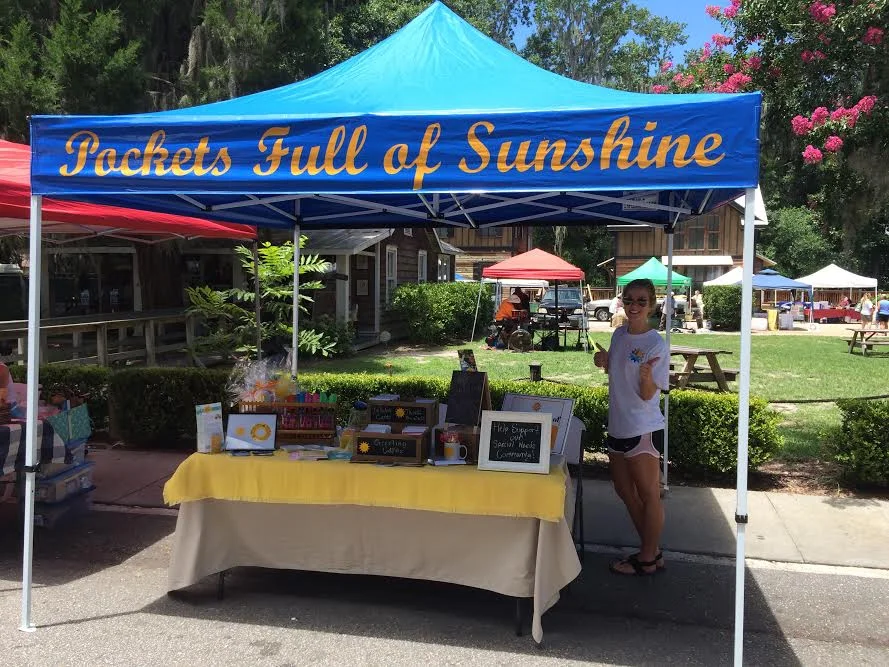  Our tent at the Bluffton Farmers Market 