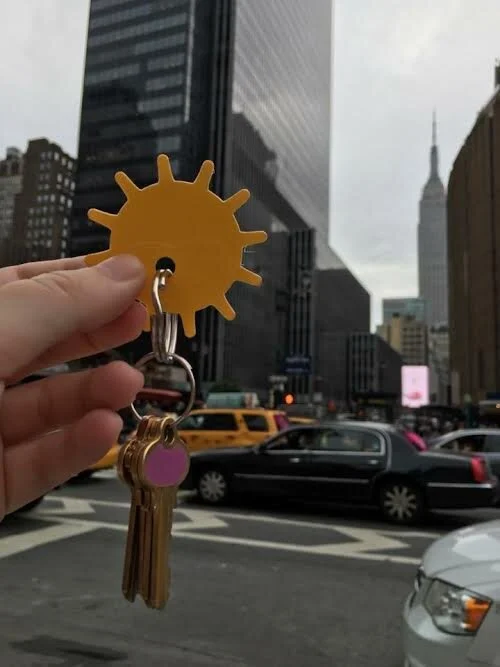 Sunshine Keychain in NYC