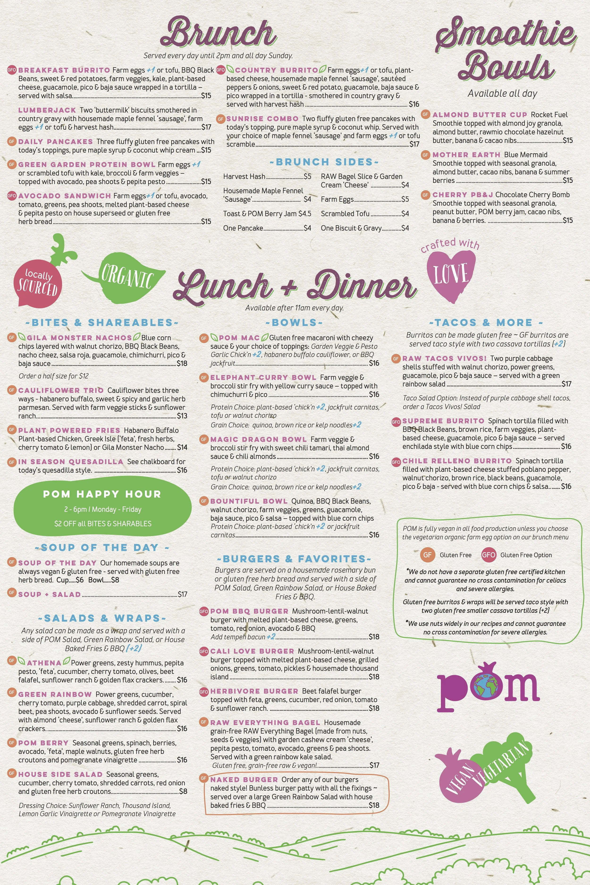 phx burrito house menu