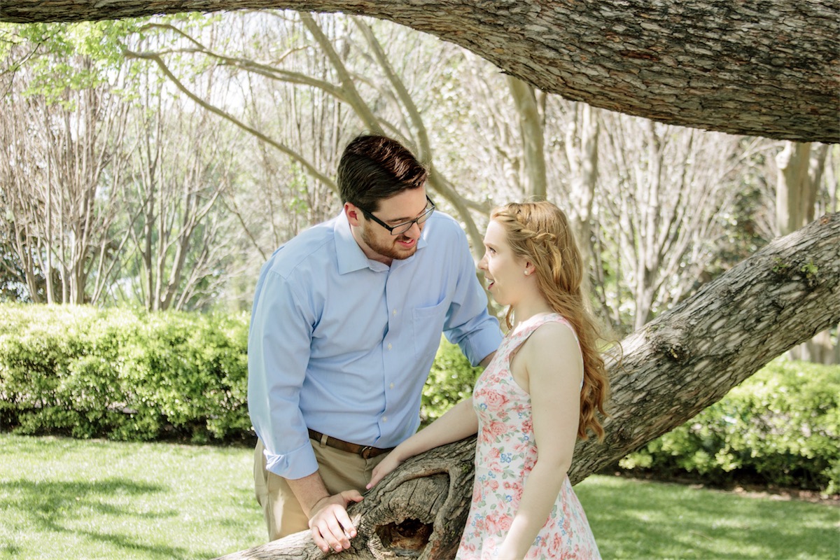 Engagement Photos at the Arboretum