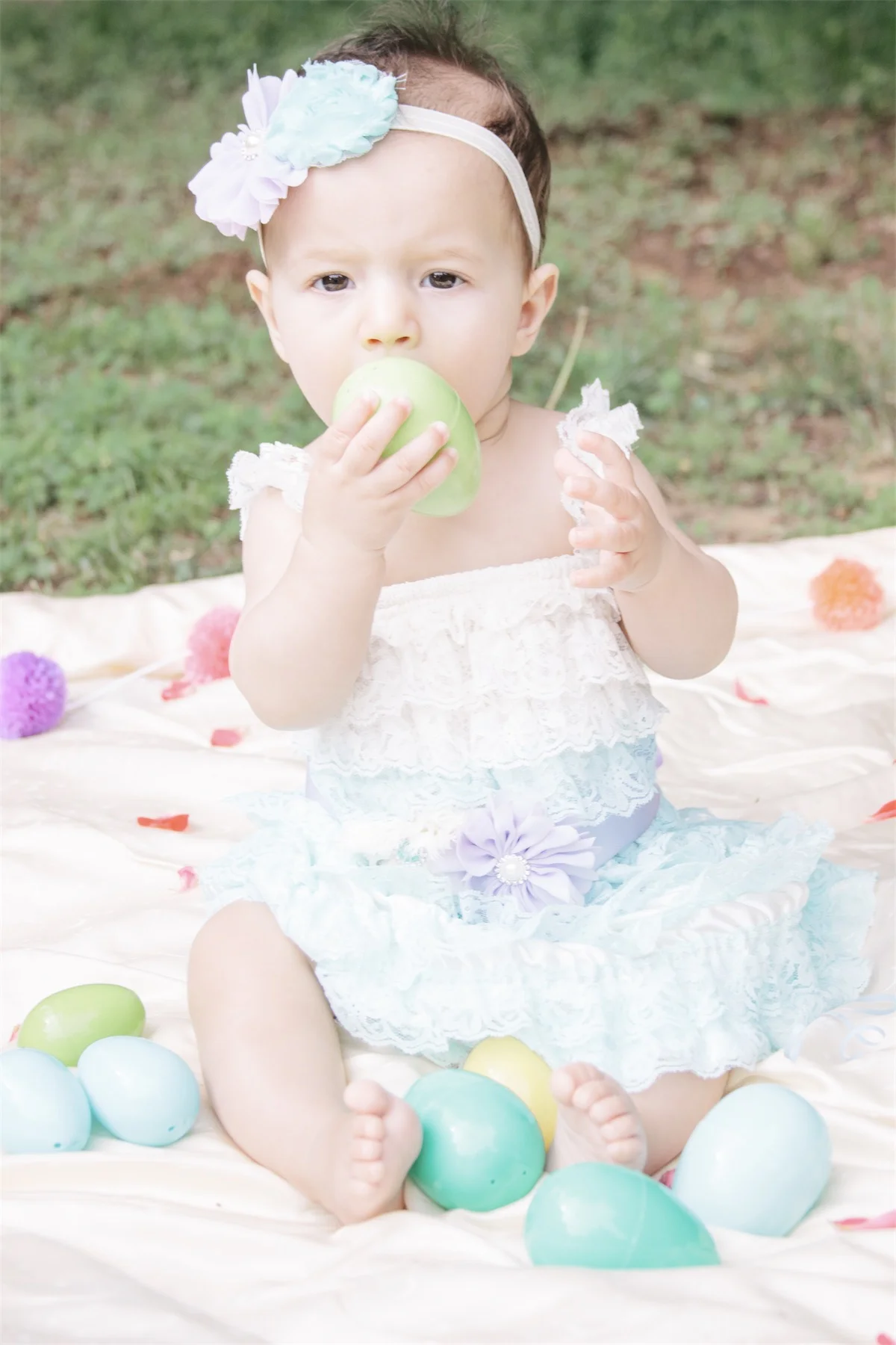 Alayna's 8 Month Photo Session - Easter Theme