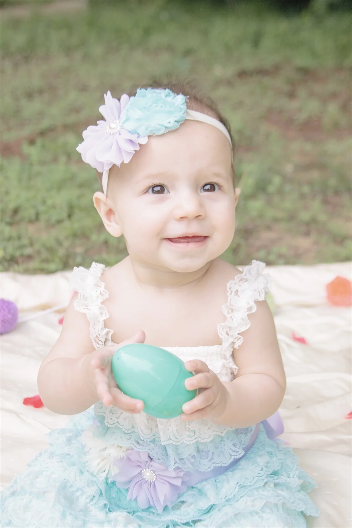 Alayna's 8 Month Photo Session - Easter Theme