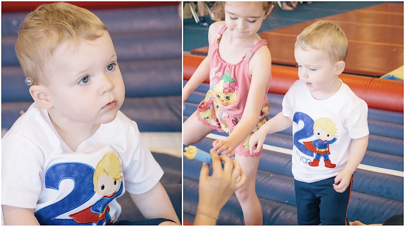 Bryan's SUPER 2nd Birthday Party at the Little Gym in Fort Worth, TX