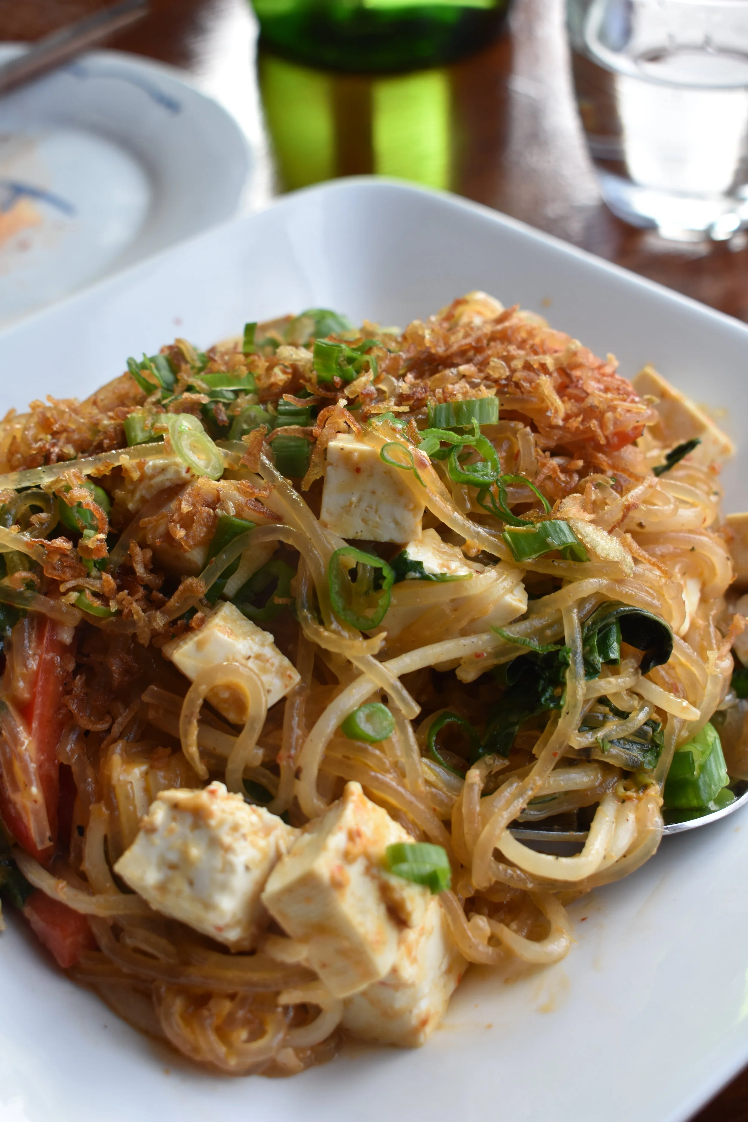  Curry Lemongrass Vermicelli—no chicken, sub tofu at Chubby Noodle (Marina location) 