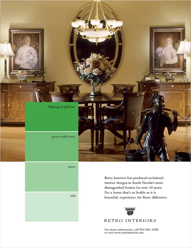 Print ads for a boutique interior design firm