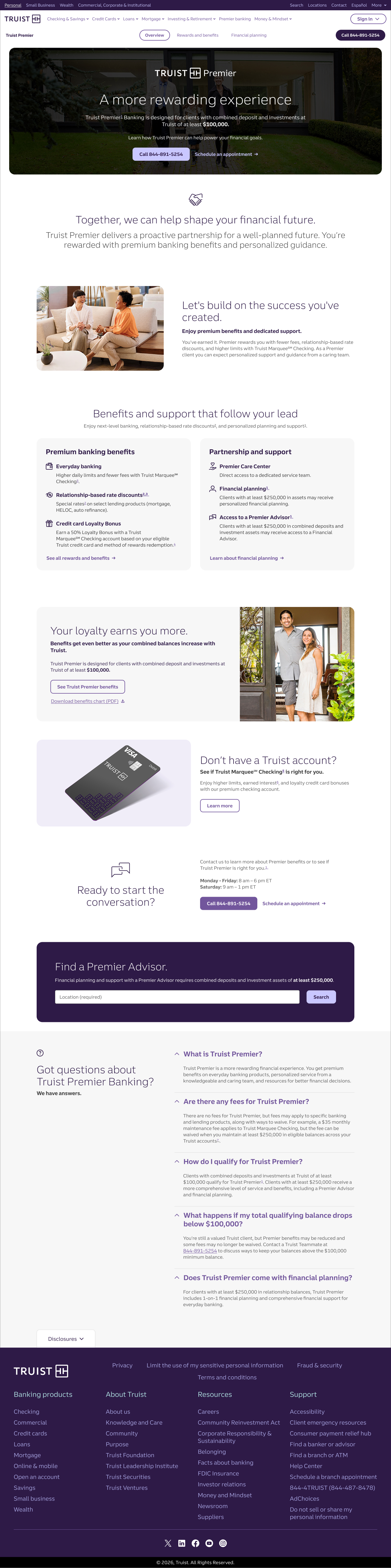 Premier Banking Overview