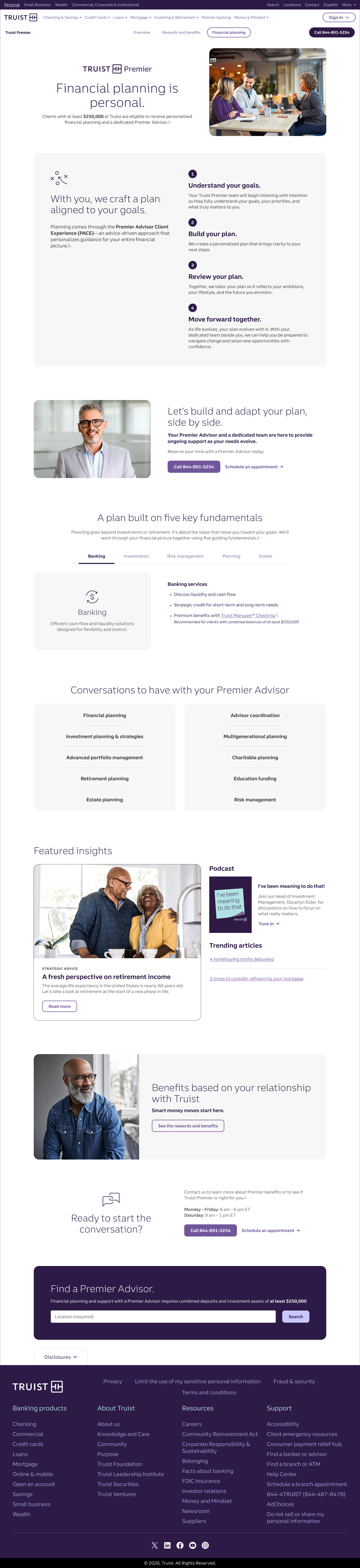 Premier Banking Financial Planning
