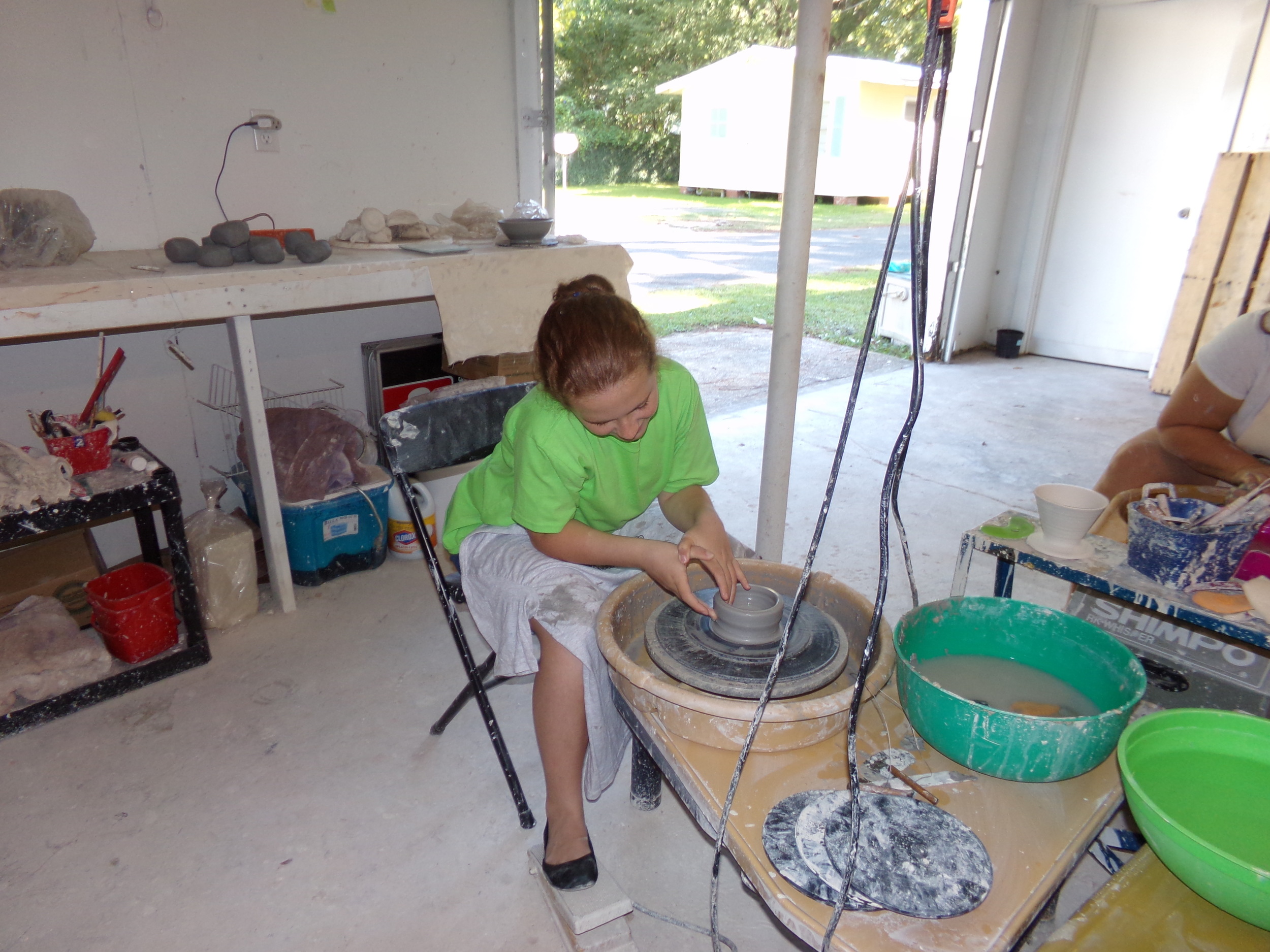Wheel pottery party