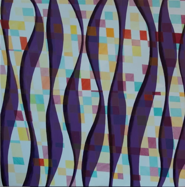 This is one example of how rhythm can be applied to paining through various techniques.