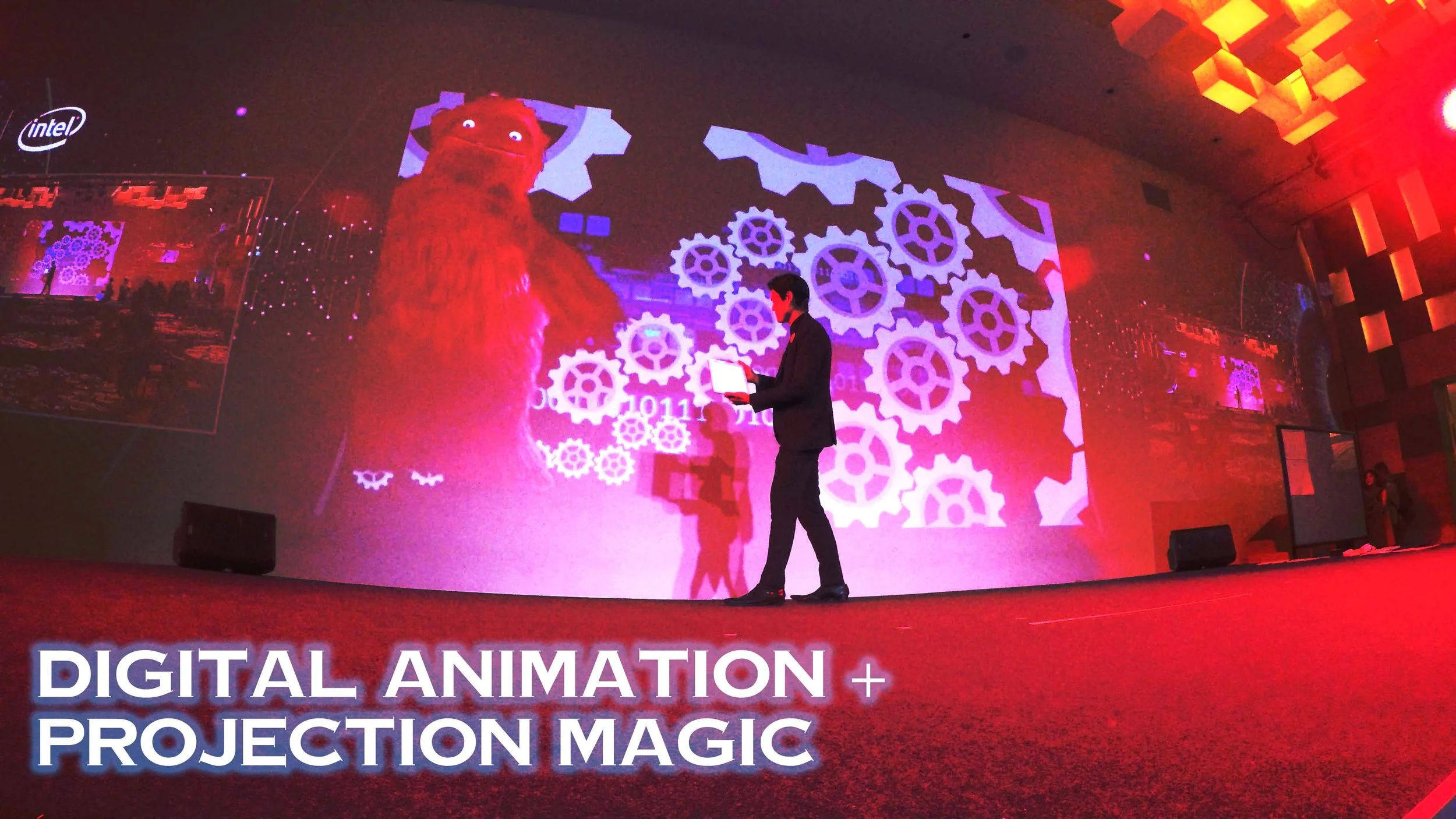 Innovative Customized Magic with LED Wall Projection for HPE Asia Pacific Japan
