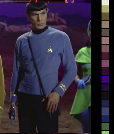 Star Trek Color Palette (as Homage)