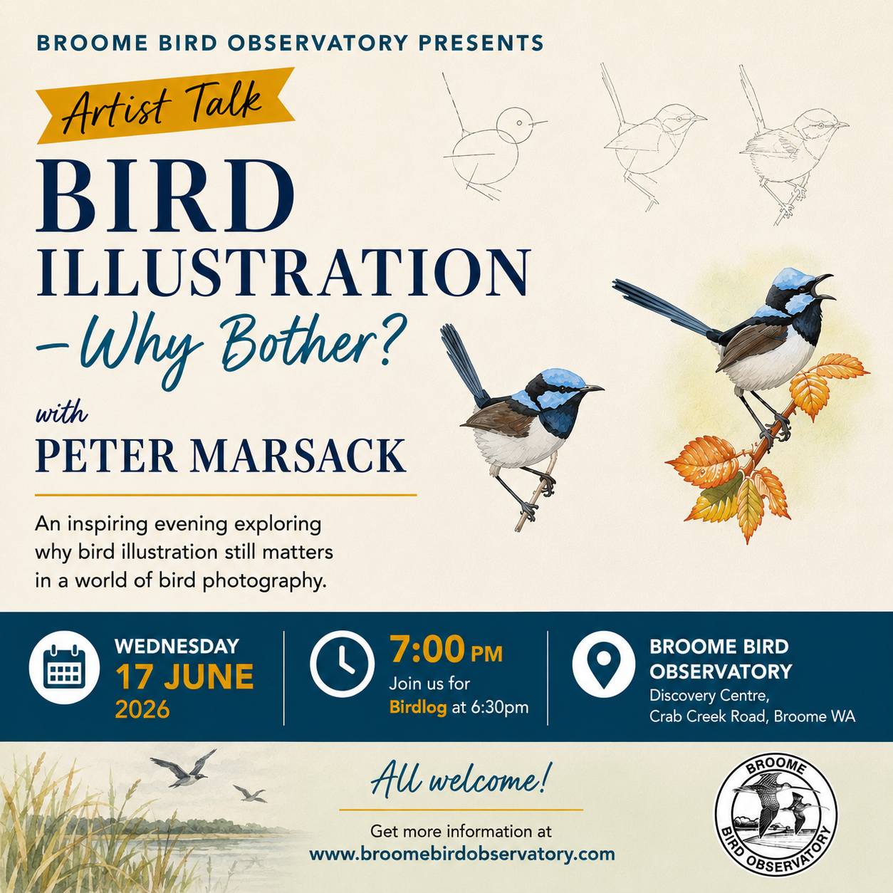 Evening  Talk - Artist in Residence  - Bird Illustration - Why Bother?
