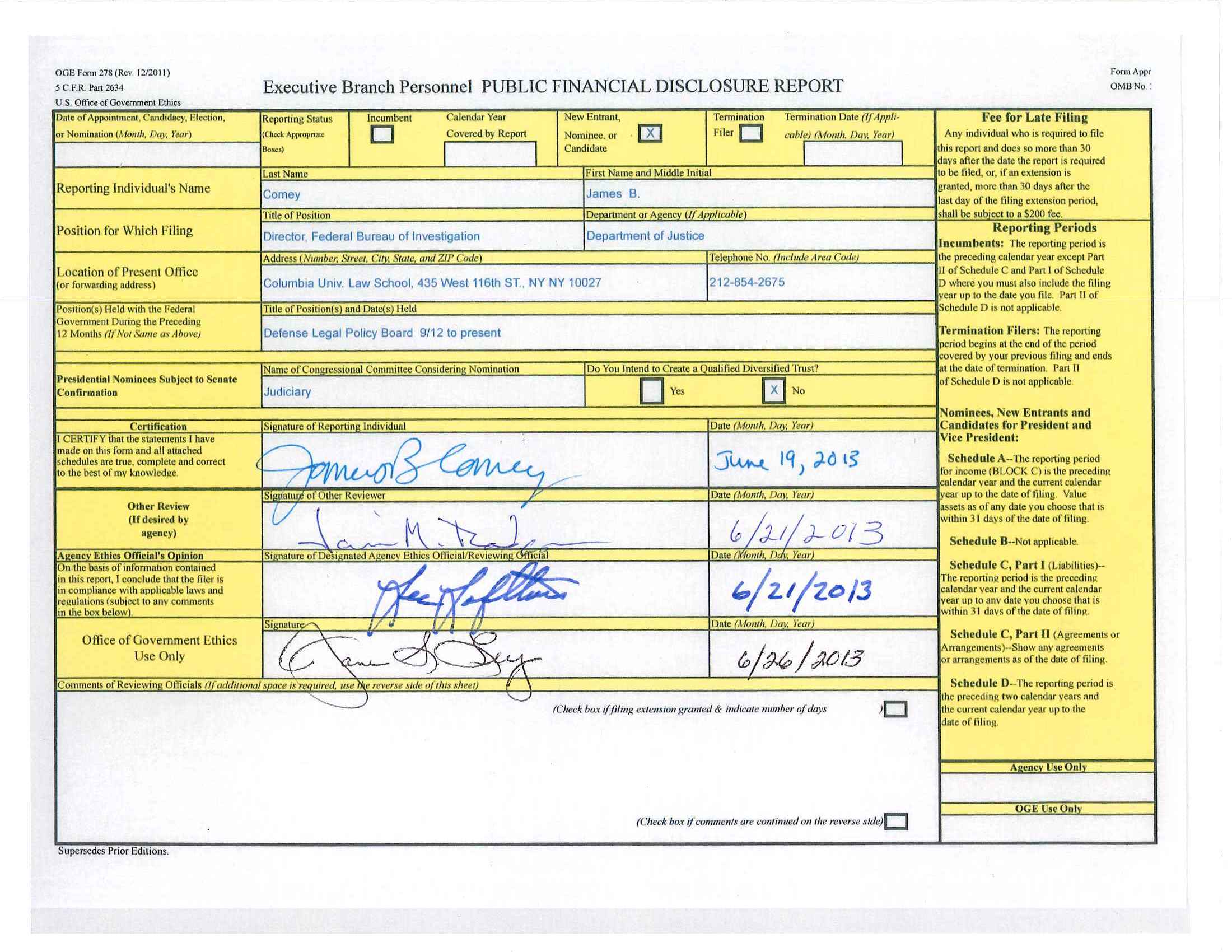 James-B-Comey-2013Form278NewEntrant_Page_01.jpg