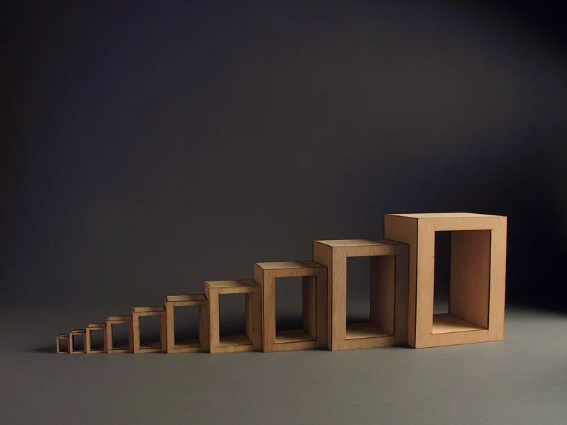 wooden nesting blocks
