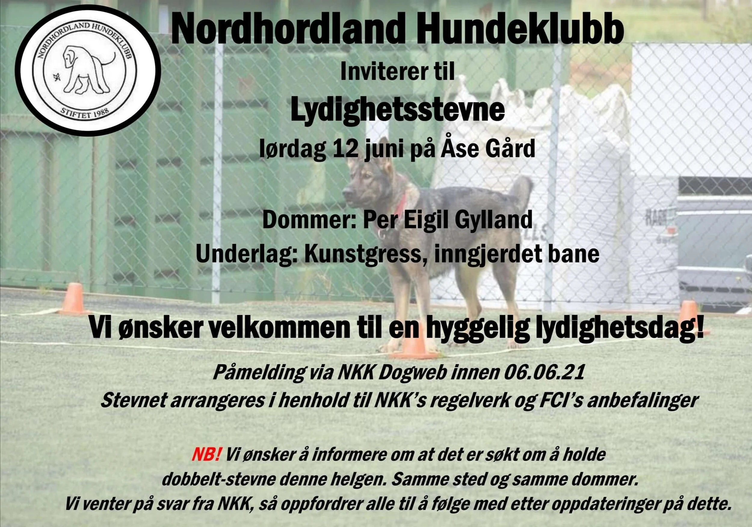 Lydighetsstevne 13 juni