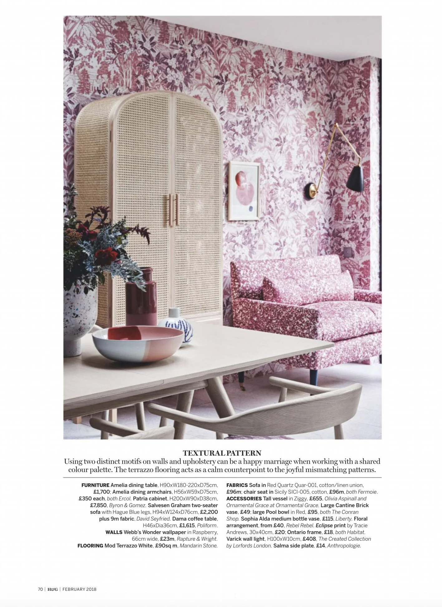 Homes & Gardens Magazine February 2018