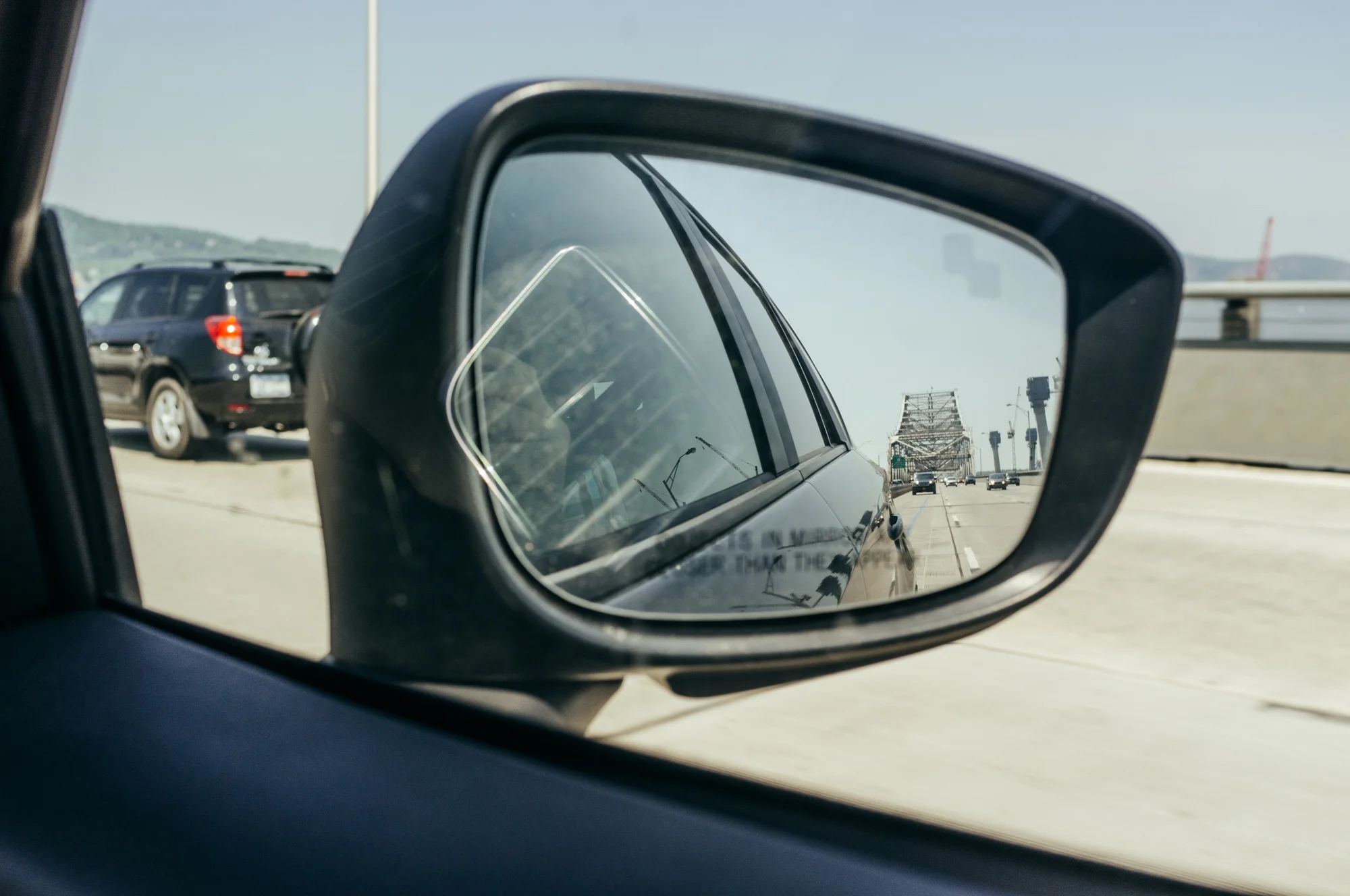 The Tappan Zee bridge is behind us which means we're 45 minutes away. There is a new "replacement" bridge currently being built right along side it. Just a little concerning, hopefully we have nothing to fear. :|