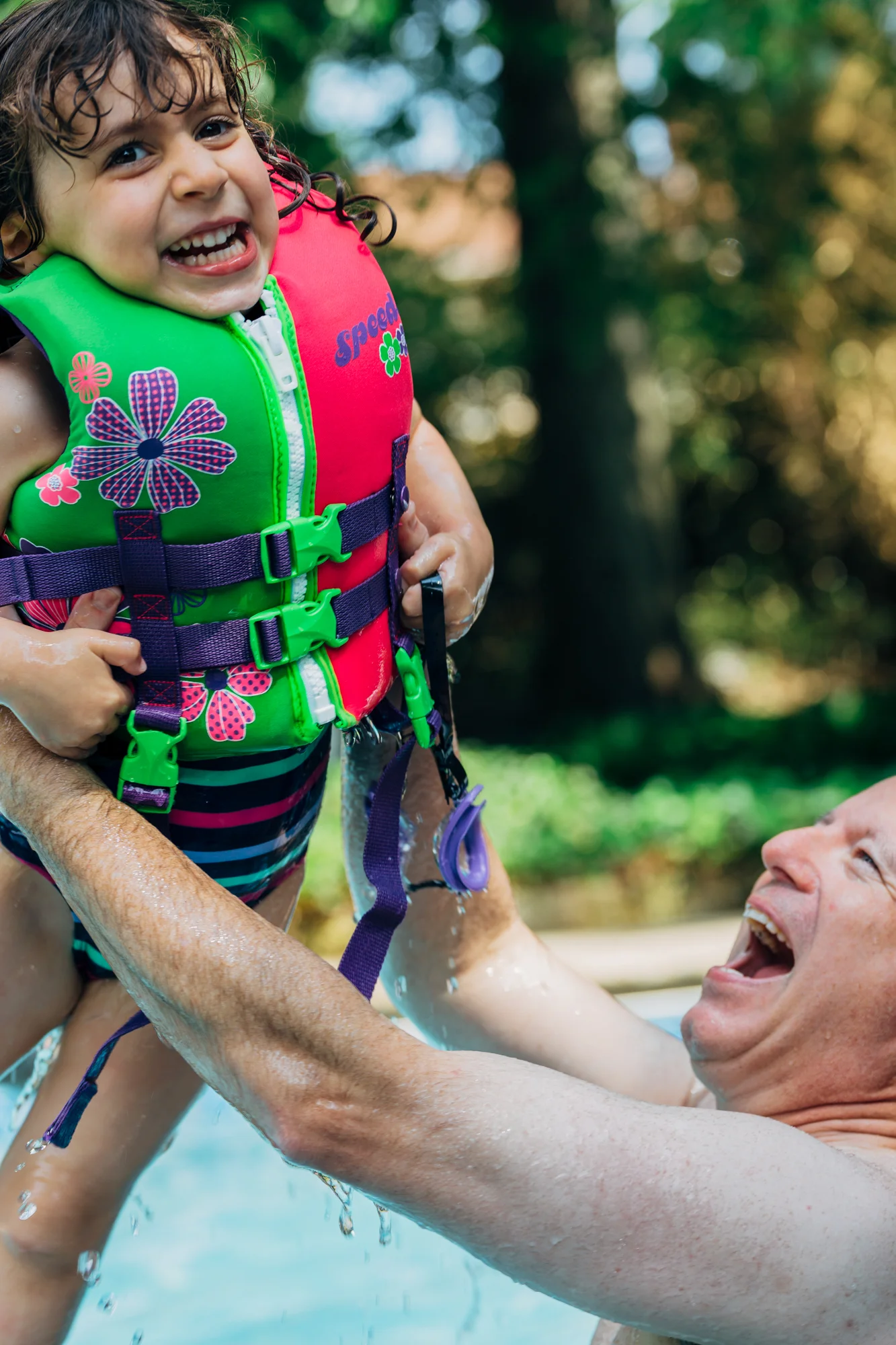 Uncle Tom was doing what awesome Uncles do... Testing the limits of fear and becoming the best ride ever.