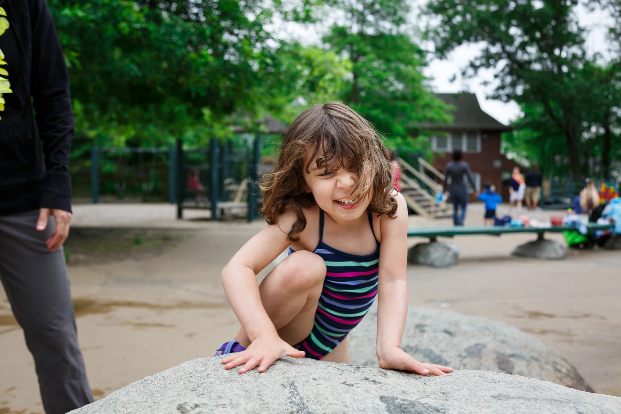 The best part of learning to climb this rock was getting to jump off it and do it all again. 