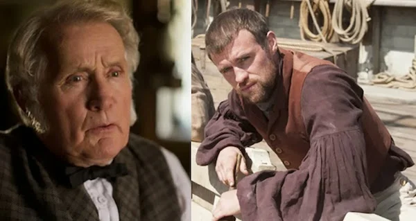 Martin Sheen as Old Tom Nickerson and Jonas Armstrong as First Mate Chase
