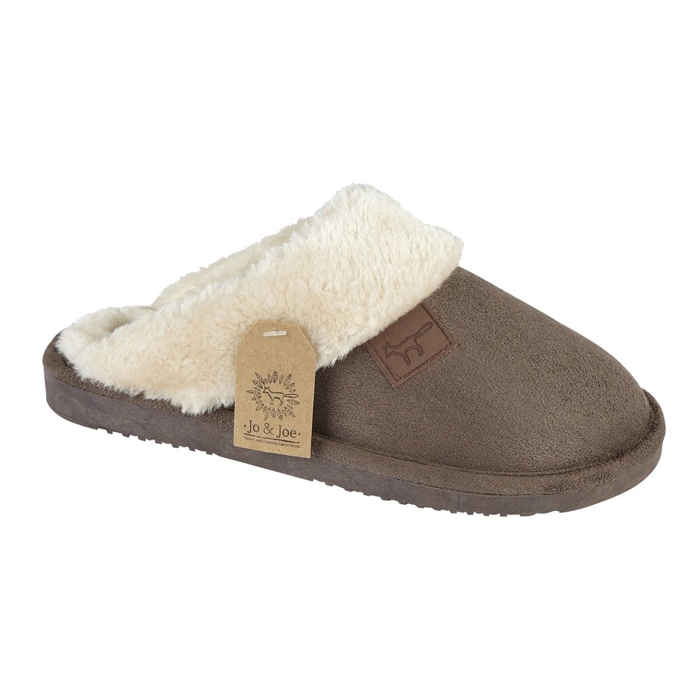 Brown Women's Chandra Slide Slippers Genuine Suede Chandra