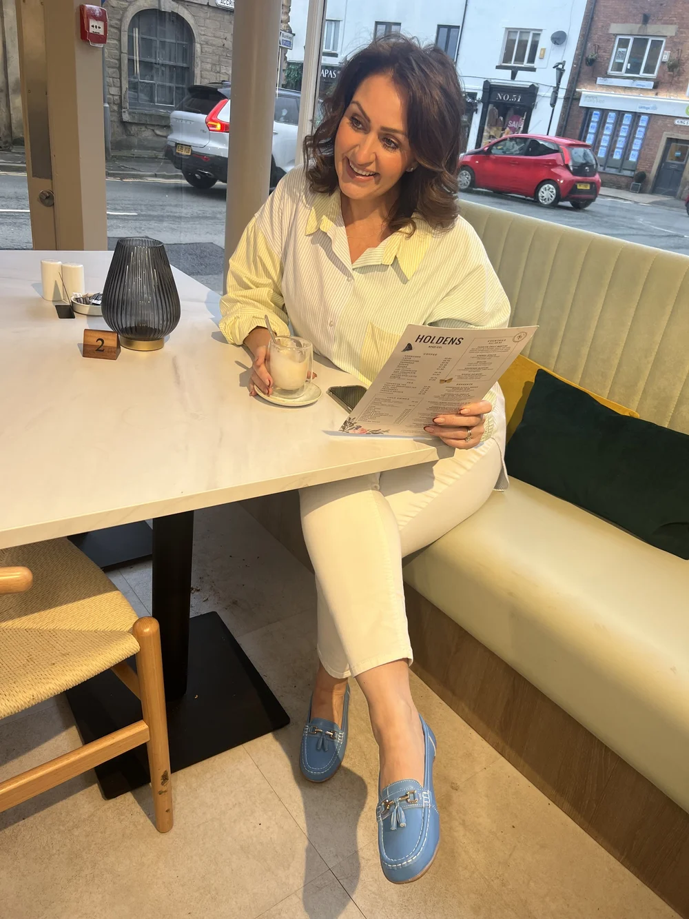 Nautical Azure Blue Leather Tassel Loafers