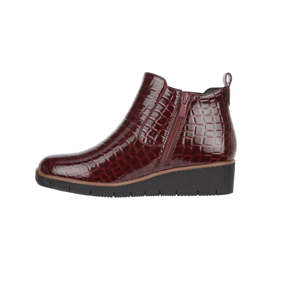 Wide Fit Patent Chelsea Boots Beaufort Black Patent Leather