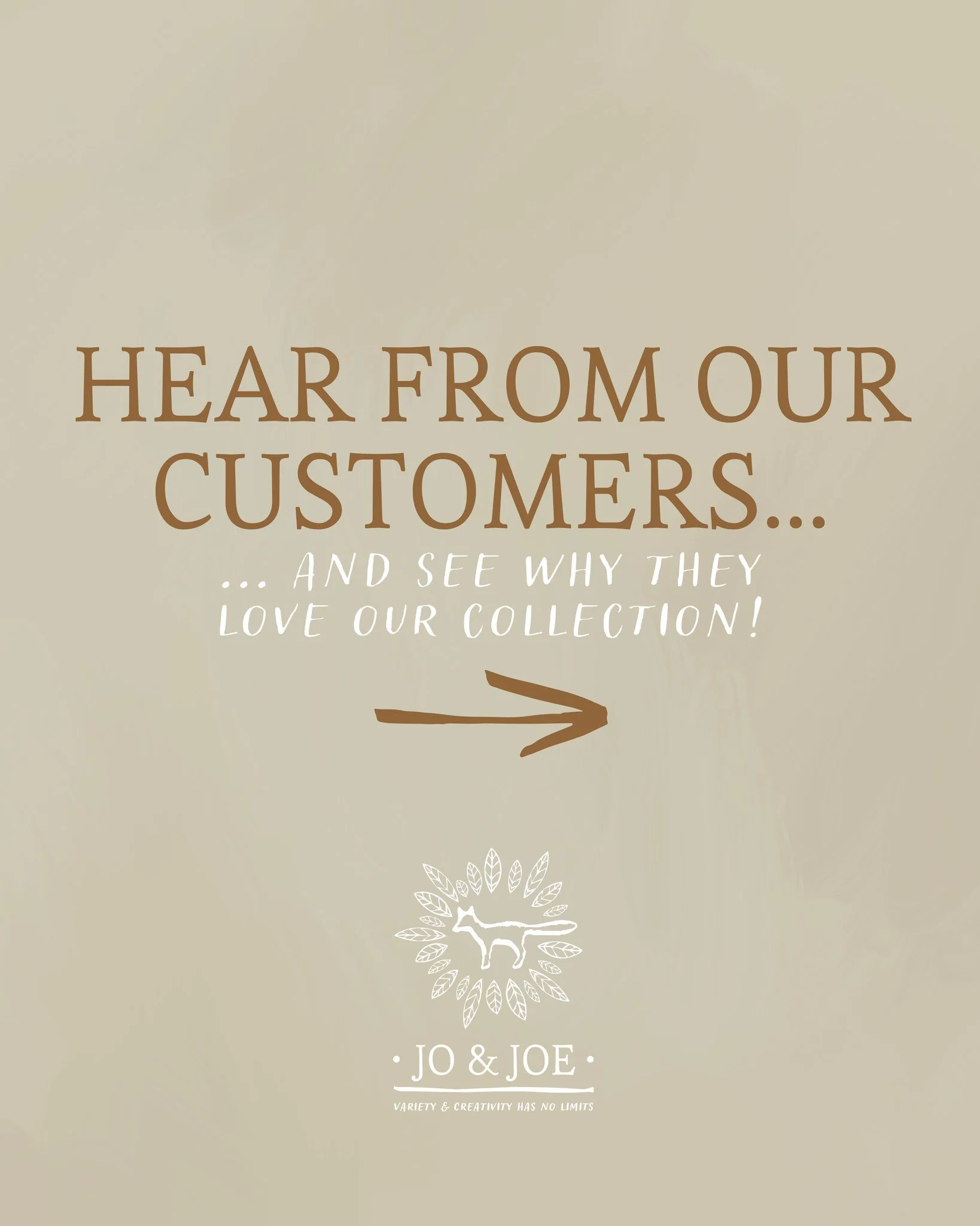 Hear from our customers&hellip;

Real experiences. Real feedback. 👏👏👏

We truly value hearing from our customers and appreciate the time you take to share your thoughts about our products and service. 🤎