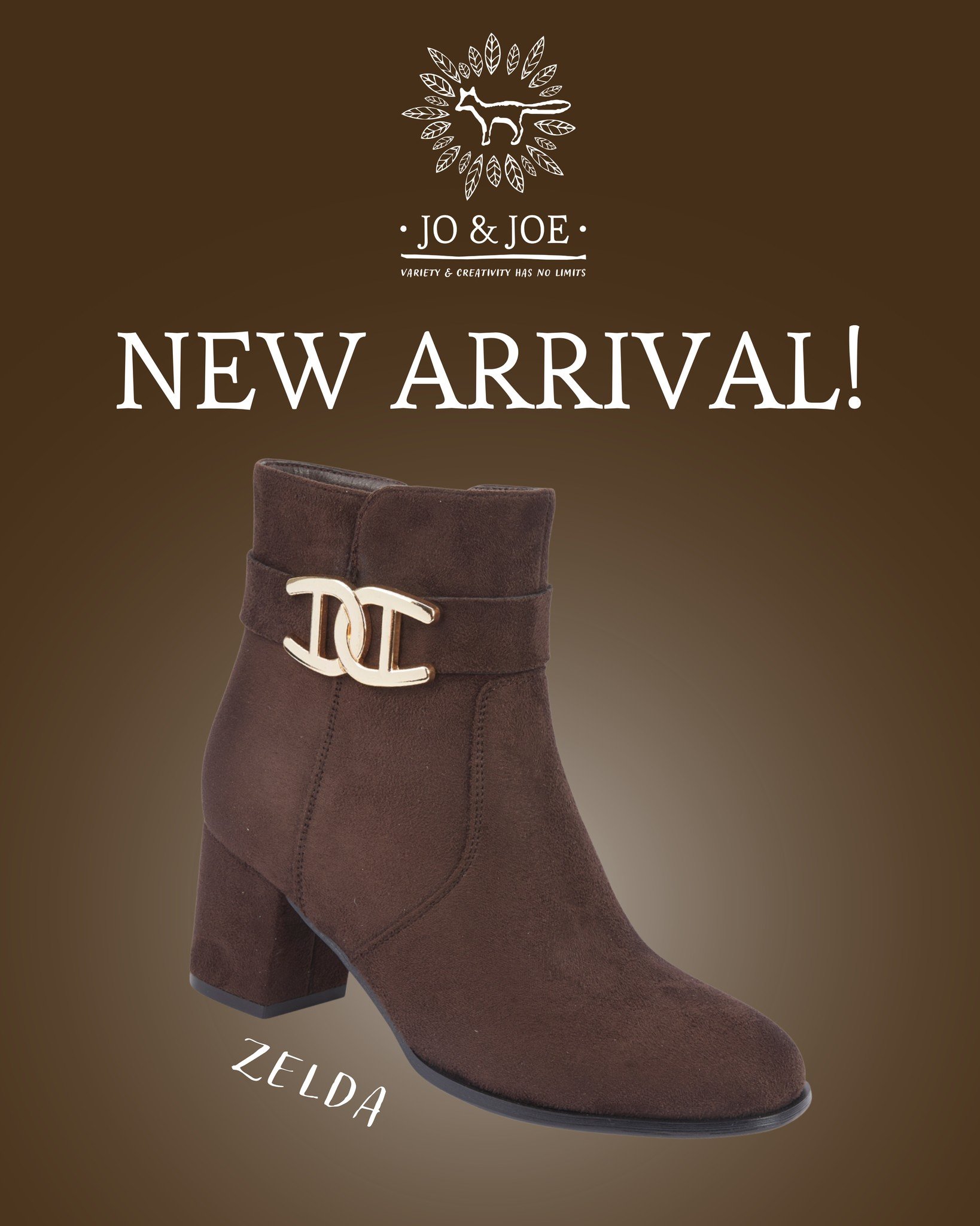 New Arrival!

Meet ZELDA our chic, sophisticated, and effortlessly versatile heeled boots😍

The perfect 'go-to' boots for elevated everyday style 👏

Get yours online now at www.joandjoecollection.co.uk. Don't forget we offer FREE standard UK shippi