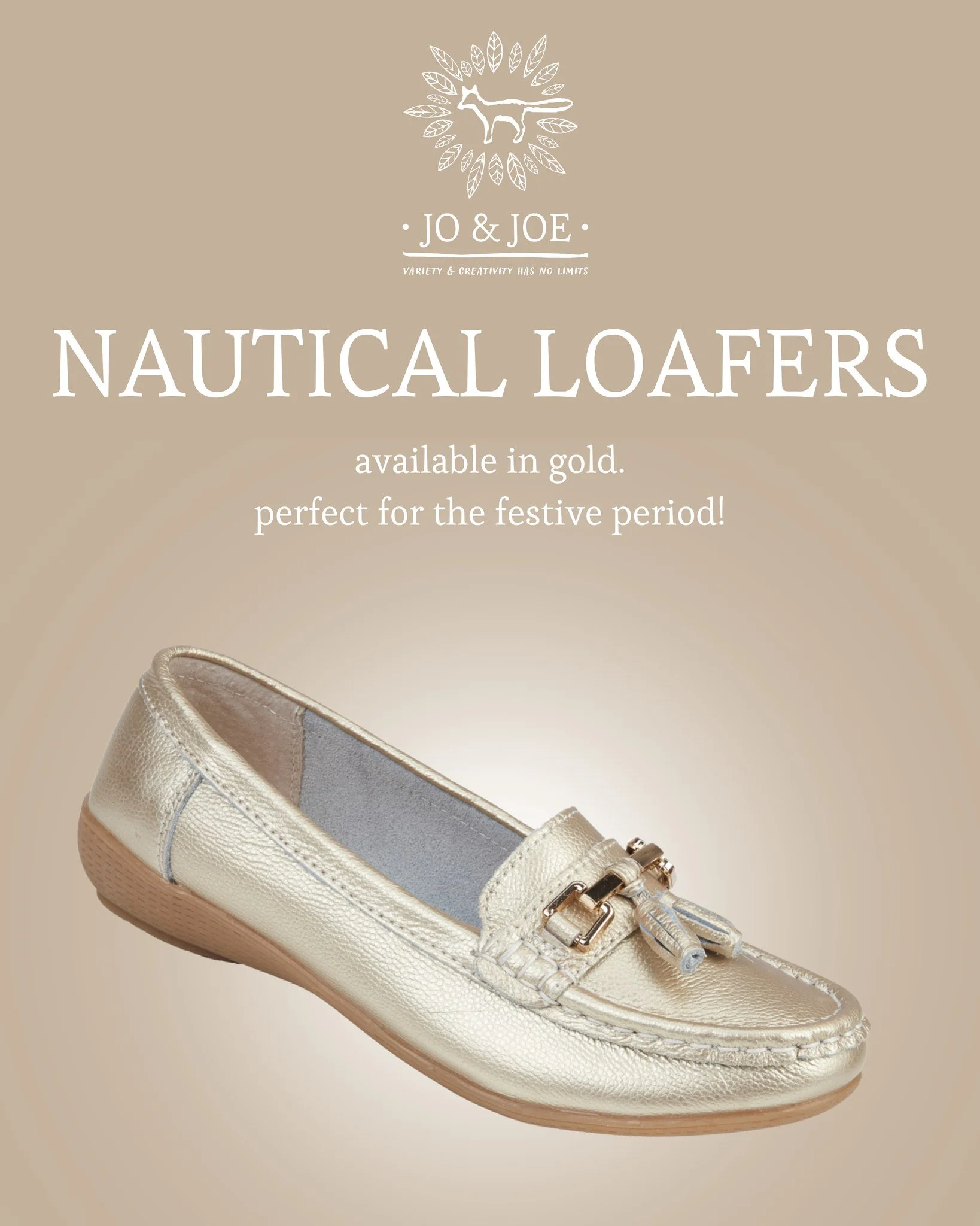 Perfect for elevating any of your looks this festive period...

NAUTICAL loafers in gold😍

Available online now at https://joandjoecollection.co.uk/ladies-leather-shoes/p/nautical-gold 🔗