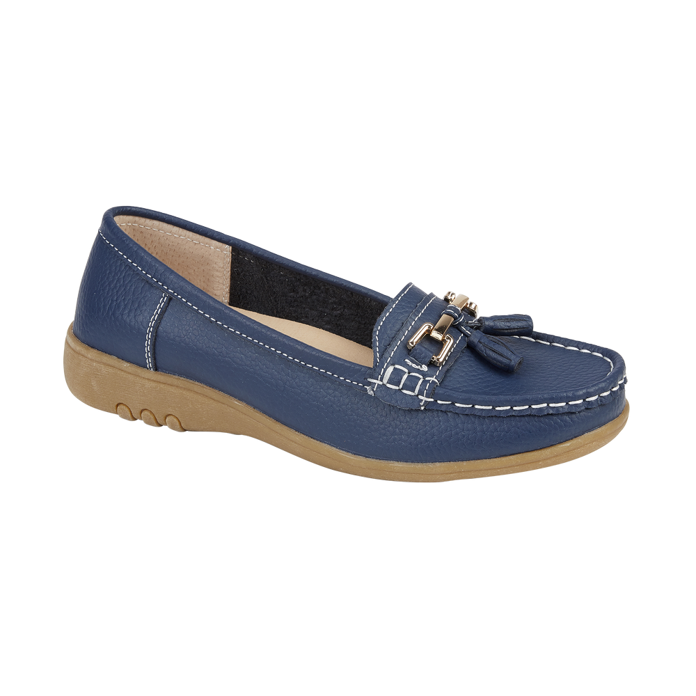 Joe Browns T Bar Navy Shoes JO JOE Ladies Dark Blue Leather EE