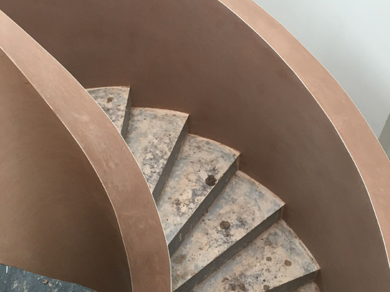staircase plastering