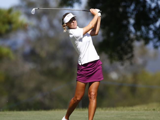 Justin Bieber helps rocket Swede Camilla Lennarth to top of Ladies Masters leaderboard (couriermail.com)